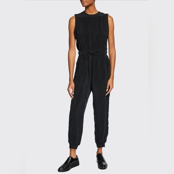 Alice + Olivia Pants - Zila Sleeveless Jumpsuit in Black Alice + Olivia